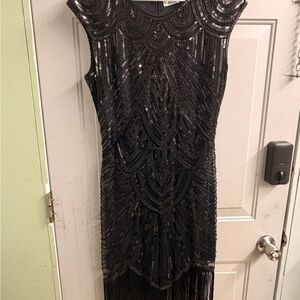 Glamorous Black Sequin Mini Dress